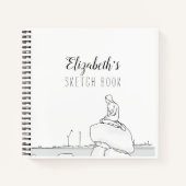 Kopenhagen Mermaid Sketch Book Notizblock (Vorderseite)