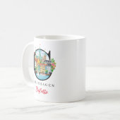 Kopenhagen Monogramm Buchstabe C Personalisiertes Kaffeetasse (Vorderseite Links)