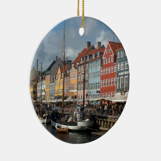 Kopenhagen Nyhavn Keramik Ornament (Rechts)