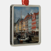 Kopenhagen Nyhavn Silbernes Ornament (Rechts)