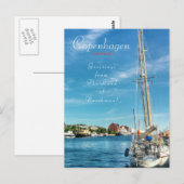 Kopenhagen Postkarte (Vorne/Hinten)