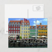 Kopenhagen Postkarte (Vorne/Hinten)