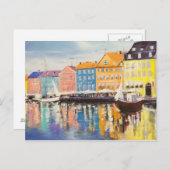 Kopenhagen Postkarte (Vorne/Hinten)