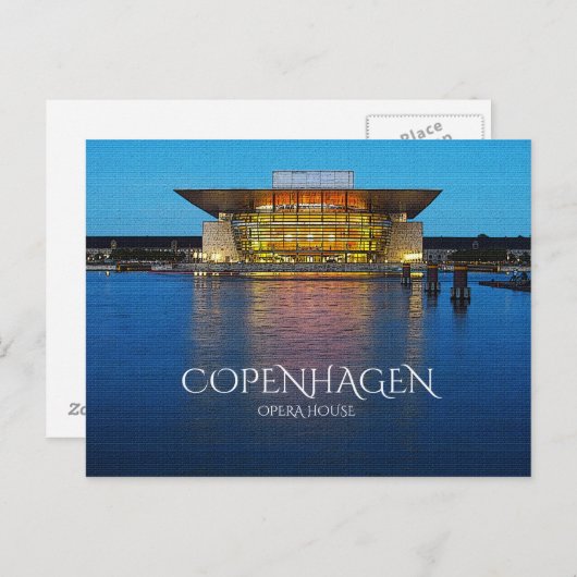 Kopenhagen Postkarte (Vorne/Hinten)