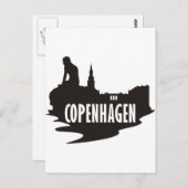 Kopenhagen Postkarte (Vorne/Hinten)