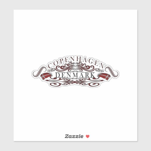 Kopenhagen Pride Aufkleber (Blatt)