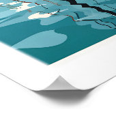 Kopenhagen Reiseplakat Druck 1 Poster (Ecke)