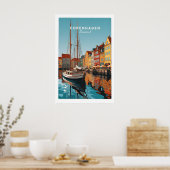 Kopenhagen Reiseplakat Druck 1 Poster (Küche)