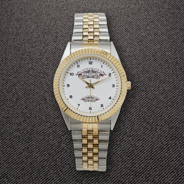 Kopenhagen ruft zwei Tone Bracelet Watch auf Armbanduhr (Von Creator hochgeladen)