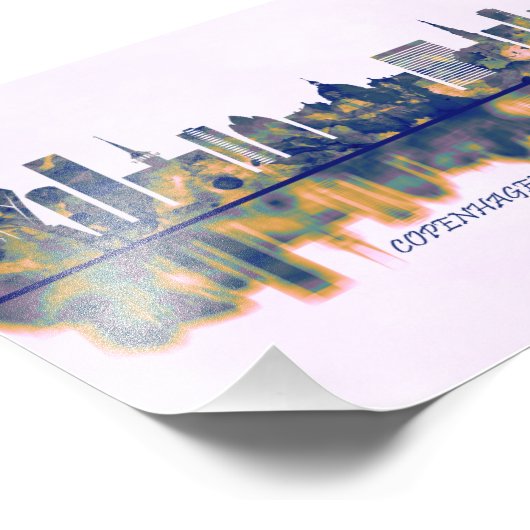 Kopenhagen Skyline Fotodruck (Ecke)