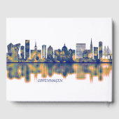 Kopenhagen Skyline Gästebuch (Rückseite)