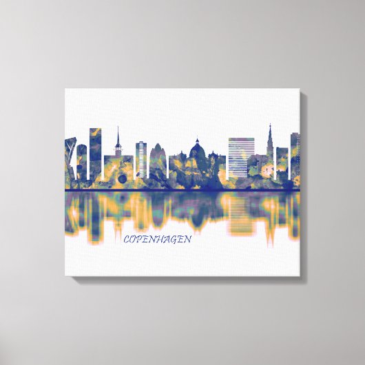 Kopenhagen Skyline Leinwanddruck (Vorderseite)