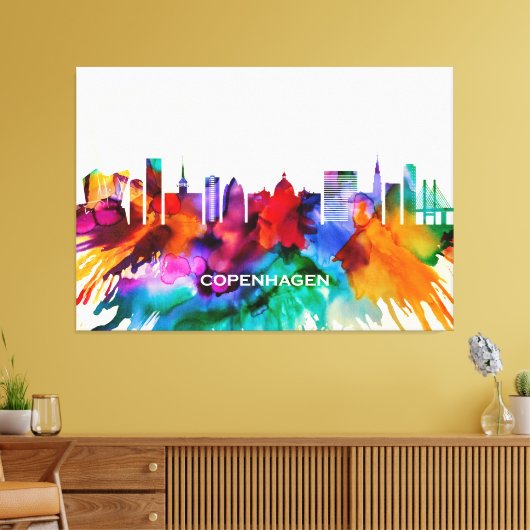 Kopenhagen Skyline Leinwanddruck (Insitu (Wohnzimmer))