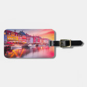 Kopenhagen Sonnenaufgang Nyhavn, Dänemark Gepäckanhänger (Vorderseite horizontal)