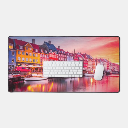 Kopenhagen Sonnenaufgang Nyhavn, Dänemark Schreibtischunterlage (Tastatur & Maus)