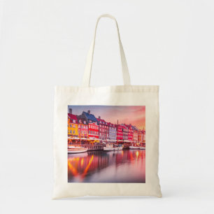 Kopenhagen Sonnenaufgang Nyhavn, Dänemark Tragetasche