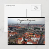 Kopenhagen-Stadt Postkarte (Vorne/Hinten)