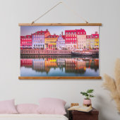 Kopenhagen Wandteppich Mit Holzrahmen (Schlafzimmer)