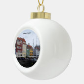 Kopenhagen-Weihnachtsbaum-Verzierung Keramik Kugel-Ornament (Rechts)