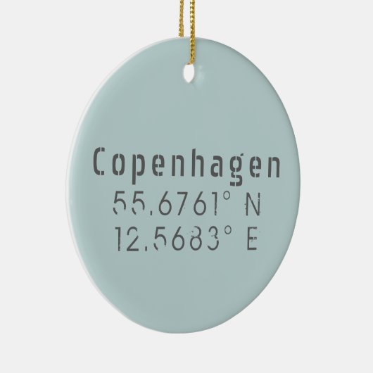 Kopenhagener Breitengrad Keramik Ornament (Rechts)