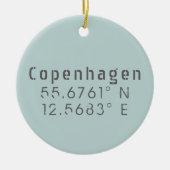 Kopenhagener Breitengrad Keramik Ornament (Vorne)