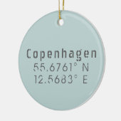 Kopenhagener Breitengrad Keramik Ornament (Links)