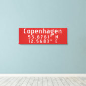 Kopenhagener Breitengrad Leinwanddruck (Insitu (Holzboden))