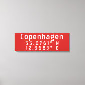 Kopenhagener Breitengrad Leinwanddruck (Vorderseite)