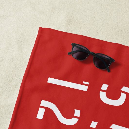 Kopenhagener Breitengrad Strandtuch (Beispiel)