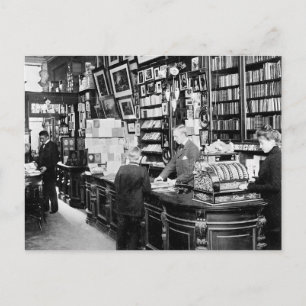 Kopenhagener Buchhandlung, 1899 Postkarte