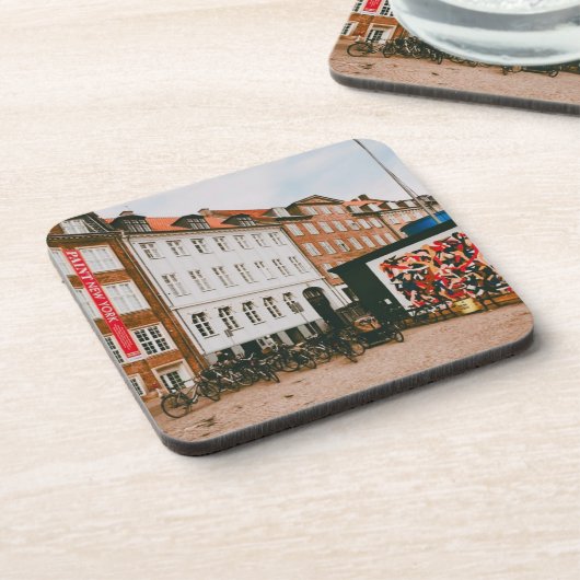 Kopenhagener Erkundung Getränkeuntersetzer (Linke Seite)