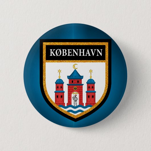Kopenhagener Flagge Button (Vorderseite)