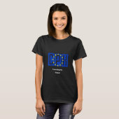 Kopenhagener Flughafencode EU-Fahne-Pilotprogramm  T-Shirt (Vorne ganz)