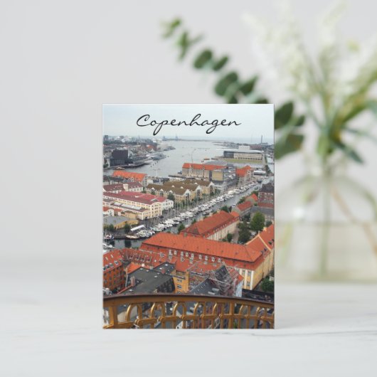 Kopenhagener Hafen Postkarte (Stehend Vorderseite)