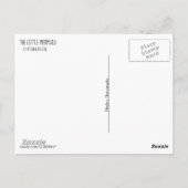 Kopenhagener Hafen und die kleine Meerjungfrau mit Postkarte (Rückseite)