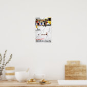 Kopenhagener Jahrgang Reiseplakat neu belebt Poster (Küche)