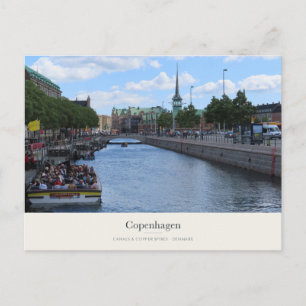 Kopenhagener Kanal und die Børsen-Spitze Postkarte