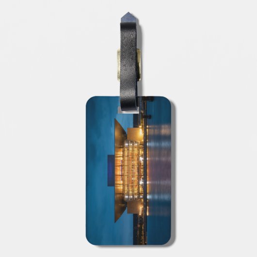 Kopenhagener Opernhaus Gepäckanhänger (Rückseite vertikal)