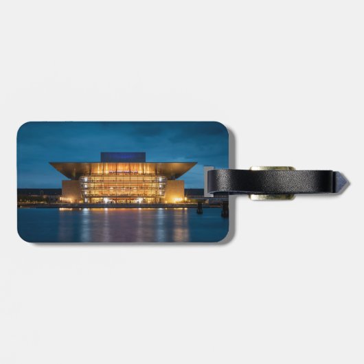 Kopenhagener Opernhaus Gepäckanhänger (Rückseite horizontal)