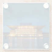 Kopenhagener Opernhaus Glasuntersetzer (Rückseite)