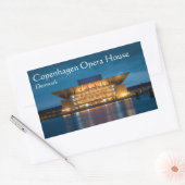 Kopenhagener Opernhaus Rechteckiger Aufkleber (Umschlag)