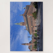 Kopenhagener Rathaus am sonnigen Sommertag Puzzle (Vertikal)