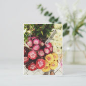 Kopenhagener Regenbogen-Blume Postkarte (Stehend Vorderseite)