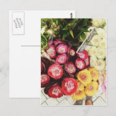 Kopenhagener Regenbogen-Blume Postkarte (Vorne/Hinten)