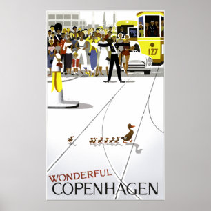 Kopenhagener Reiseplakat Poster