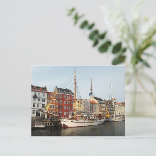 Kopenhagener Schiff Postkarte (Stehend Vorderseite)