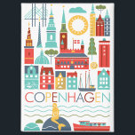 Kopenhagener Skandinavier Kühlschrank Magnet<br><div class="desc">Diese Rechteckmagnete unserer exklusiven Kunst verfügen über eine Vorderseite aus Metall mit magnetischem Untergrund. Auf der Vorderseite, wo Ihr individuelles Design hingeht, finden Sie eine klare Mylar/UV-Abdeckung, die vor dem Brennen und Kratzern schützt. Muschel aus Metall mit flacher, magnetischer Unterlage.: Einfach (2, 5" x 3, 5") Klare Mylar/UV-Abdeckung für Abblendung...</div>