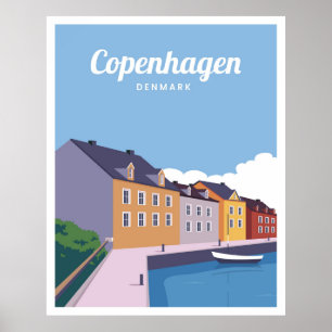 Kopenhagener Skyline Poster