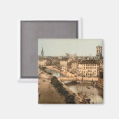 Kopenhagener Stadt Magnet (Vorderseite/Rückseite)