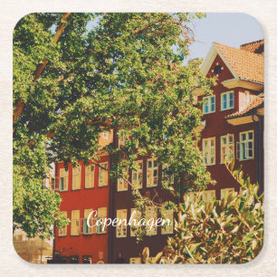 Kopenhagener Stadtansicht - Dänemark Rechteckiger Pappuntersetzer